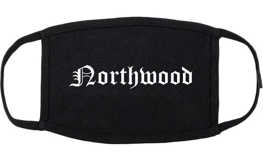 Northwood Ohio OH Old English Cotton Face Mask Black