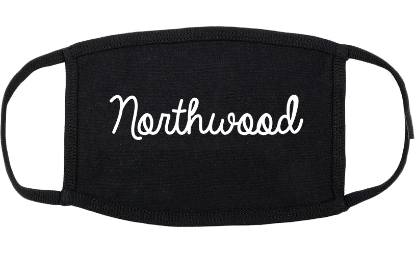Northwood Ohio OH Script Cotton Face Mask Black