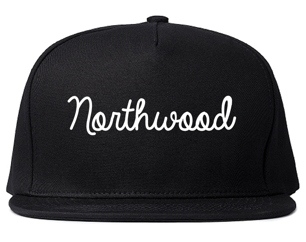 Northwood Ohio OH Script Mens Snapback Hat Black