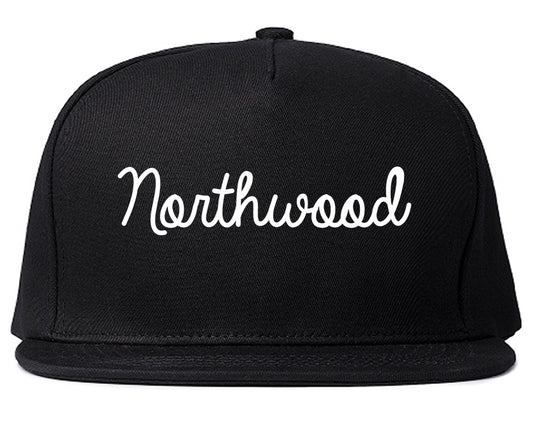 Northwood Ohio OH Script Mens Snapback Hat Black