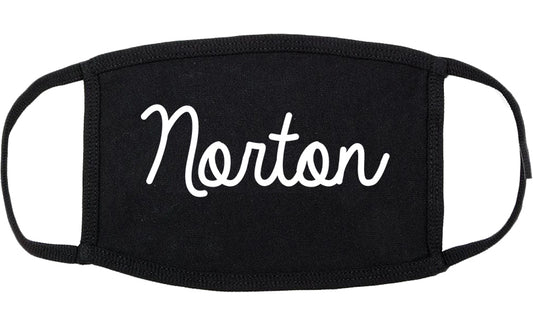 Norton Ohio OH Script Cotton Face Mask Black