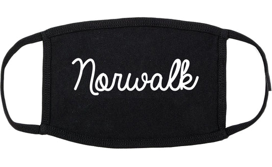 Norwalk Ohio OH Script Cotton Face Mask Black