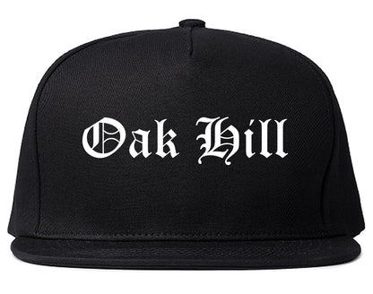 Oak Hill Tennessee TN Old English Mens Snapback Hat Black