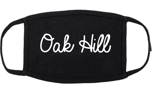 Oak Hill West Virginia WV Script Cotton Face Mask Black