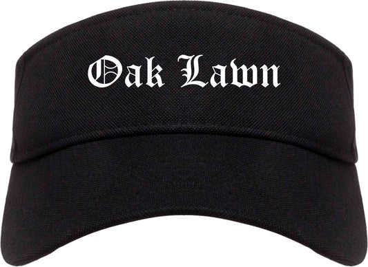 Oak Lawn Illinois IL Old English Mens Visor Cap Hat Black