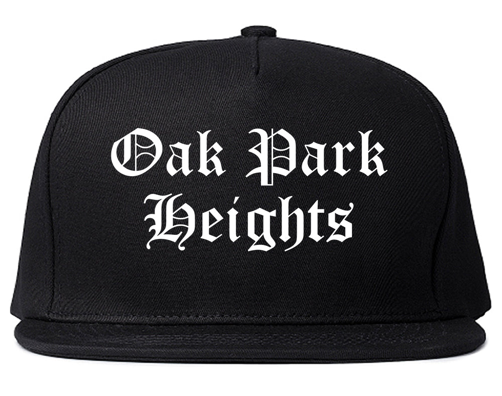 Oak Park Heights Minnesota MN Old English Mens Snapback Hat Black