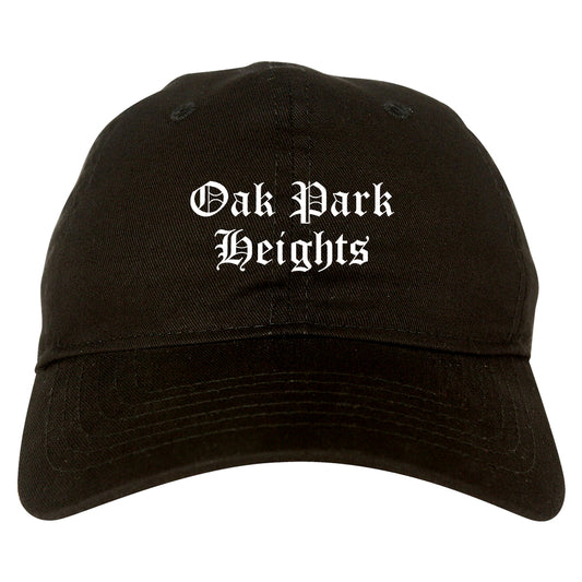 Oak Park Heights Minnesota MN Old English Mens Dad Hat Baseball Cap Black