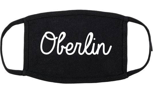 Oberlin Ohio OH Script Cotton Face Mask Black