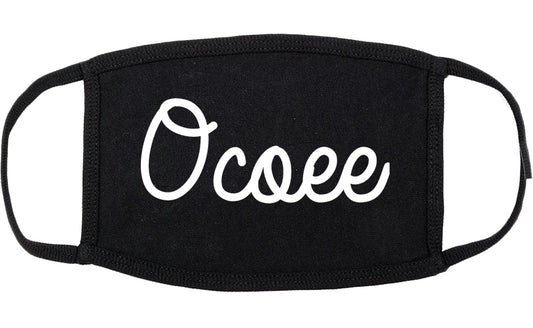 Ocoee Florida FL Script Cotton Face Mask Black