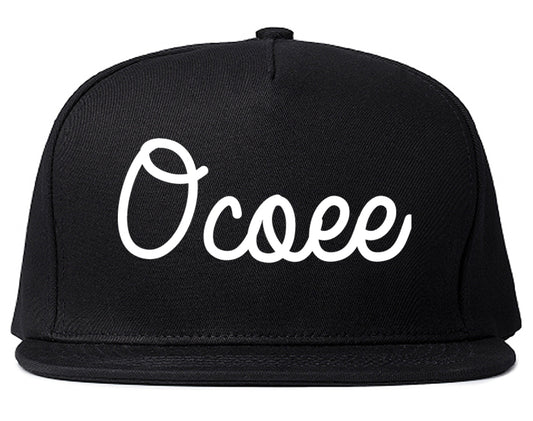 Ocoee Florida FL Script Mens Snapback Hat Black