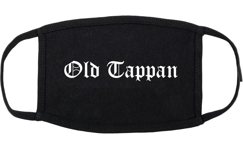 Old Tappan New Jersey NJ Old English Cotton Face Mask Black