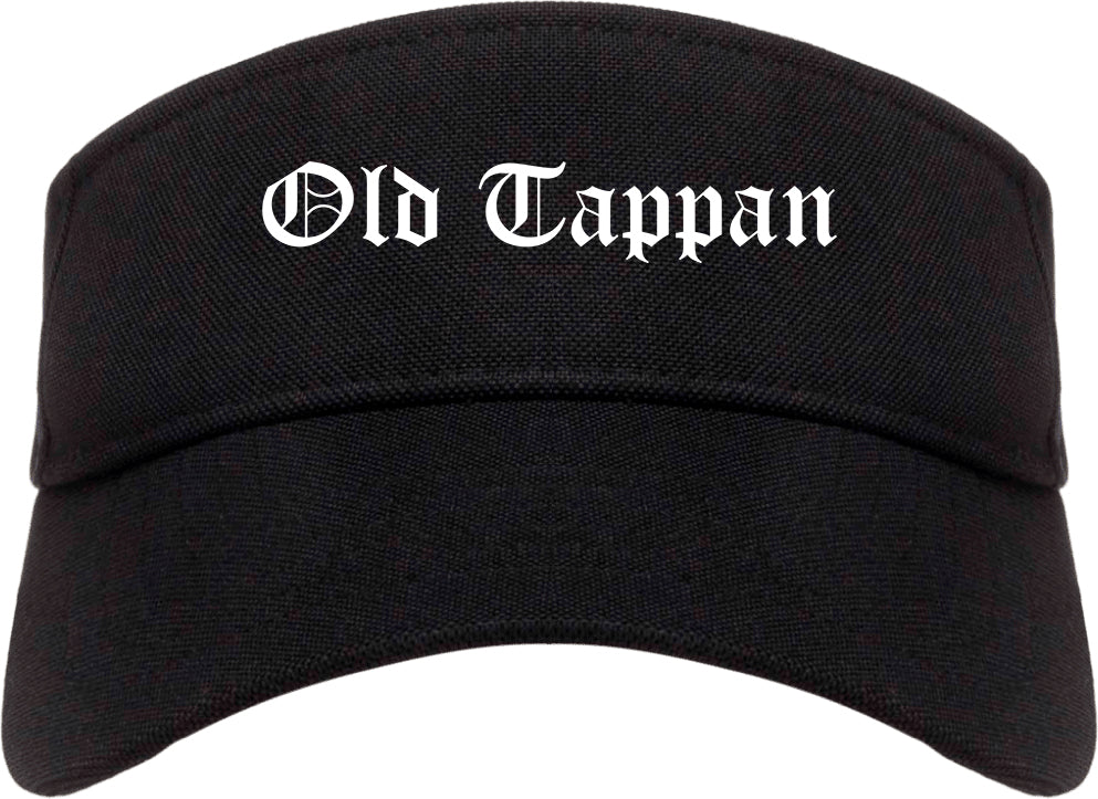 Old Tappan New Jersey NJ Old English Mens Visor Cap Hat Black