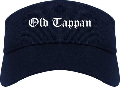 Old Tappan New Jersey NJ Old English Mens Visor Cap Hat Navy Blue