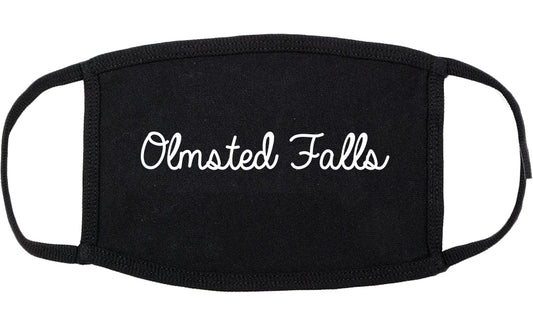 Olmsted Falls Ohio OH Script Cotton Face Mask Black