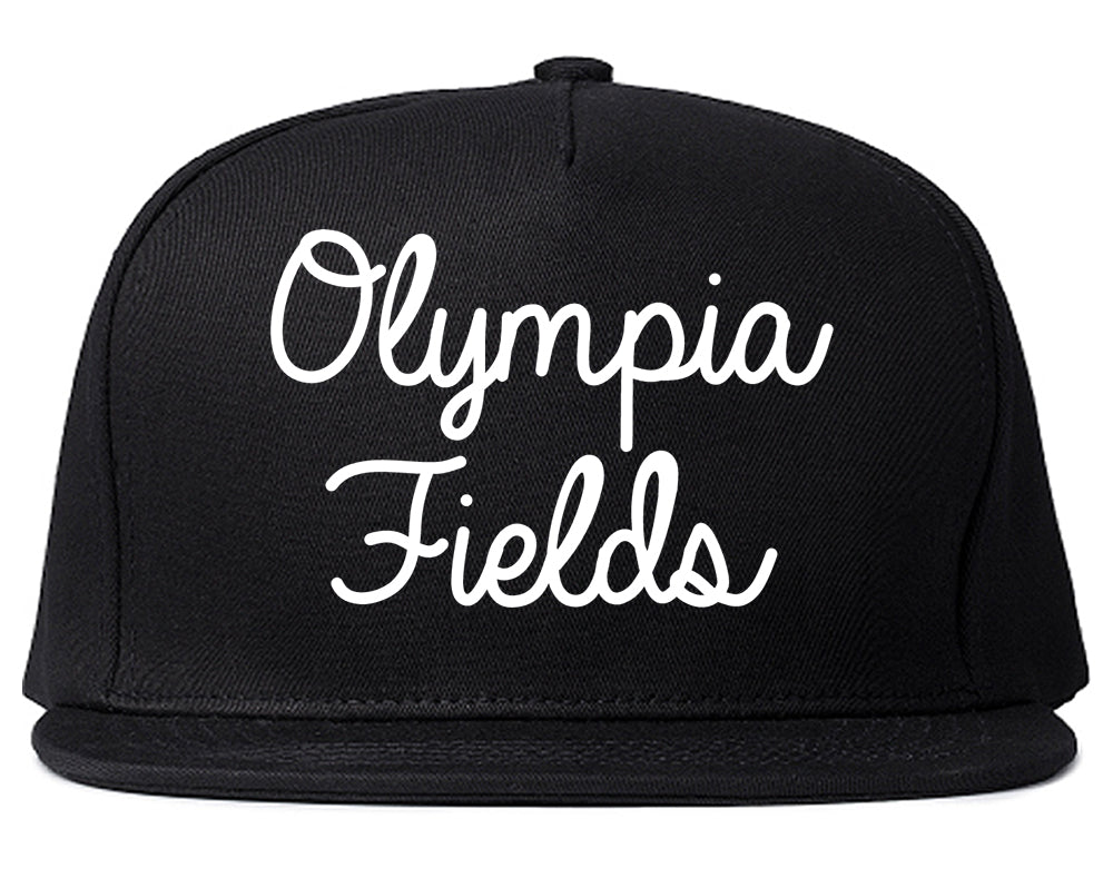 Olympia Fields Illinois IL Script Mens Snapback Hat Black