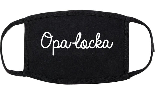 Opa locka Florida FL Script Cotton Face Mask Black