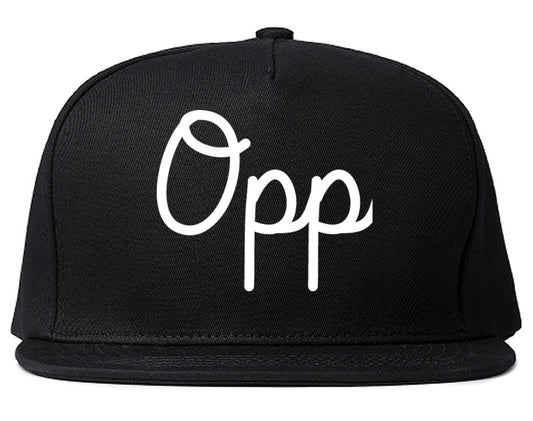 Opp Alabama AL Script Mens Snapback Hat Black