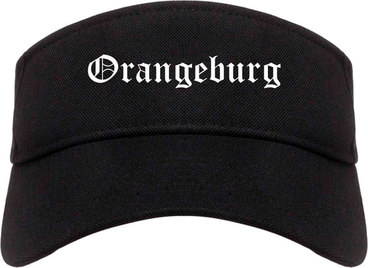 Orangeburg South Carolina SC Old English Mens Visor Cap Hat Black