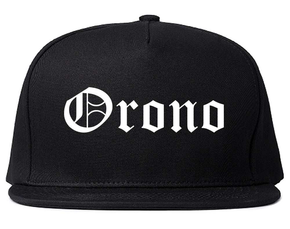 Orono Minnesota MN Old English Mens Snapback Hat Black