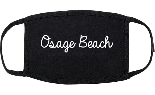 Osage Beach Missouri MO Script Cotton Face Mask Black