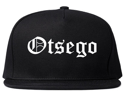 Otsego Minnesota MN Old English Mens Snapback Hat Black
