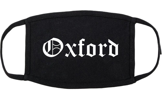 Oxford Alabama AL Old English Cotton Face Mask Black