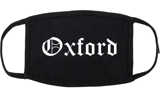 Oxford Mississippi MS Old English Cotton Face Mask Black