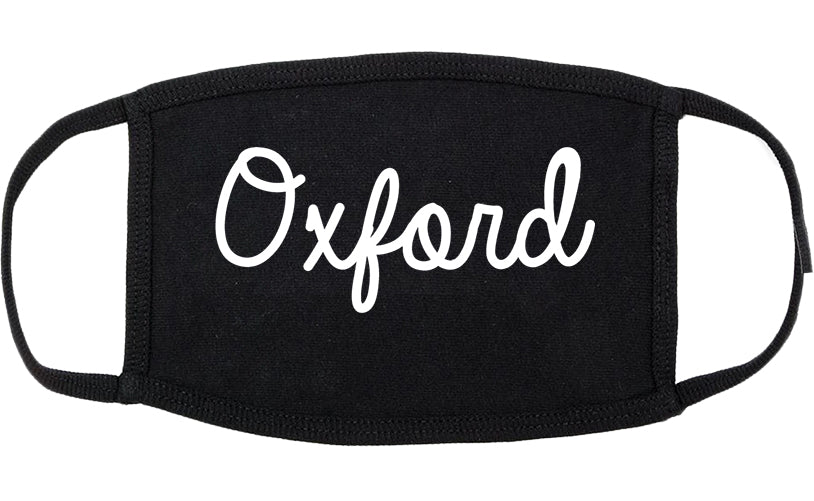 Oxford North Carolina NC Script Cotton Face Mask Black