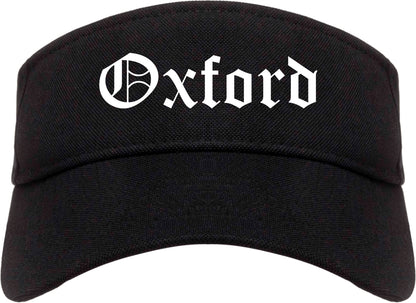 Oxford North Carolina NC Old English Mens Visor Cap Hat Black
