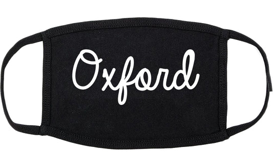 Oxford Ohio OH Script Cotton Face Mask Black