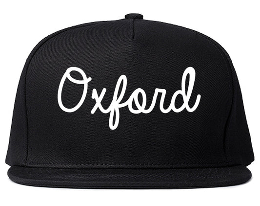 Oxford Pennsylvania PA Script Mens Snapback Hat Black