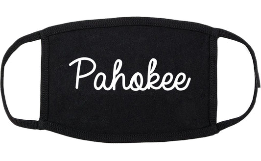 Pahokee Florida FL Script Cotton Face Mask Black
