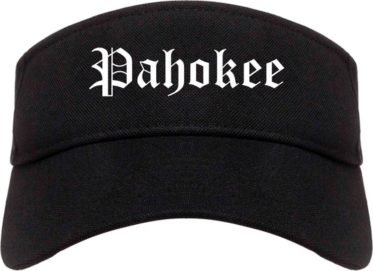 Pahokee Florida FL Old English Mens Visor Cap Hat Black