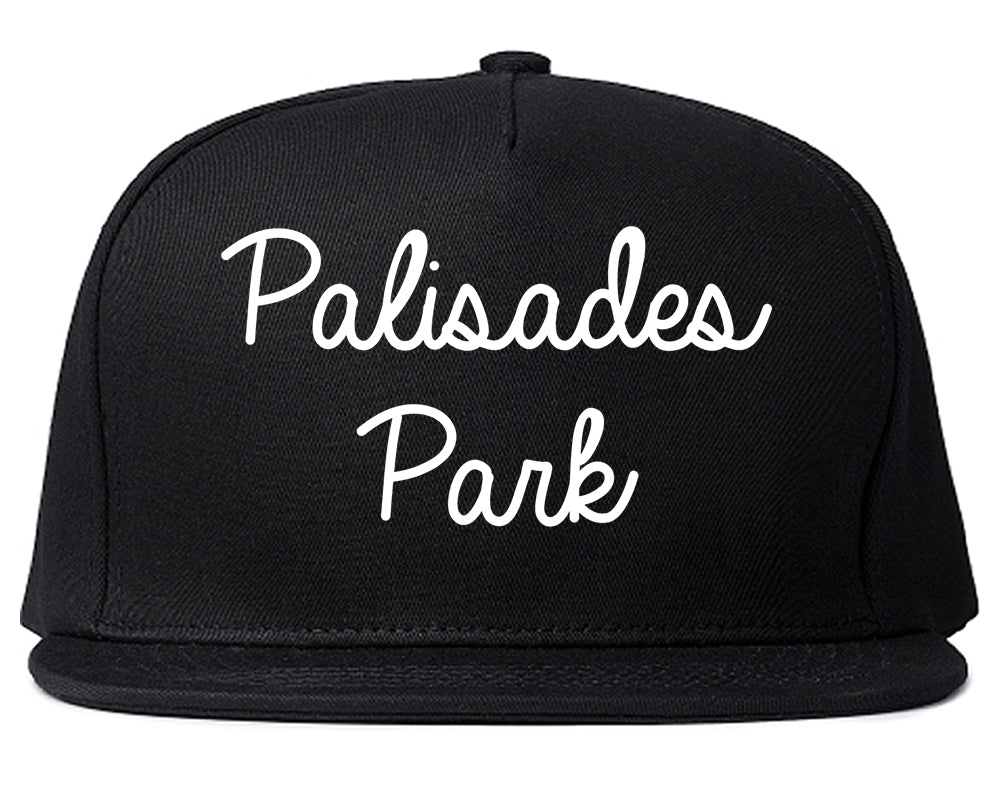 Palisades Park New Jersey NJ Script Mens Snapback Hat Black