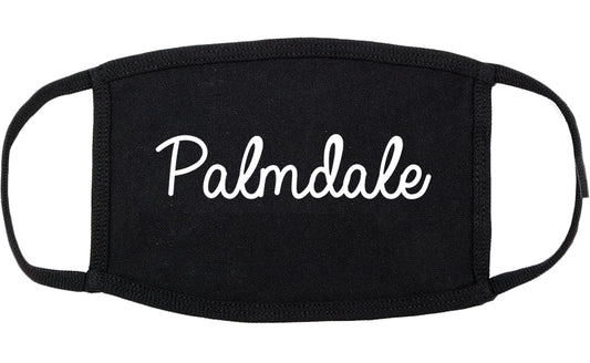 Palmdale California CA Script Cotton Face Mask Black