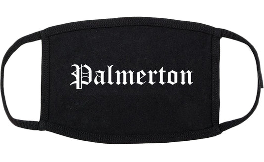 Palmerton Pennsylvania PA Old English Cotton Face Mask Black