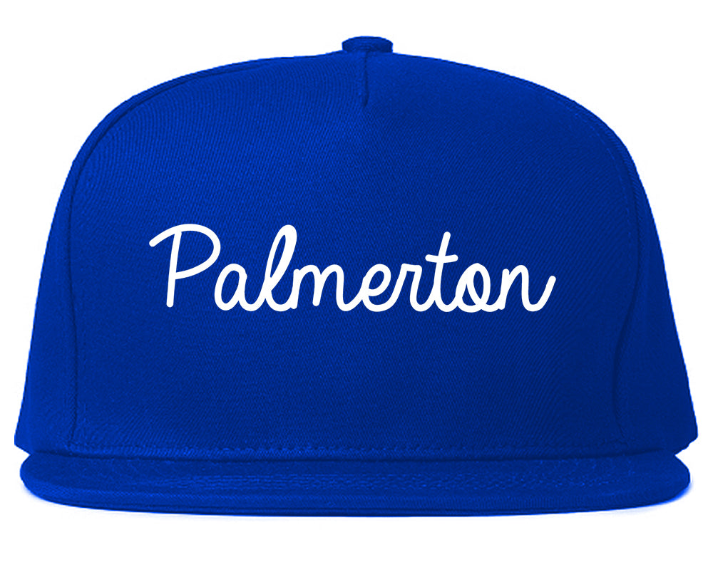 Palmerton Pennsylvania PA Script Mens Snapback Hat Royal Blue