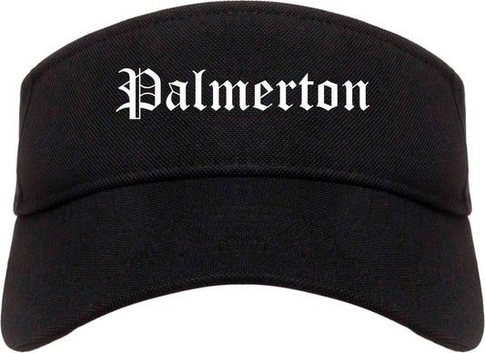 Palmerton Pennsylvania PA Old English Mens Visor Cap Hat Black