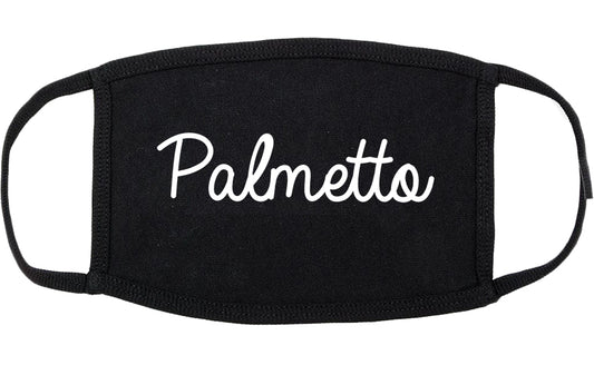 Palmetto Georgia GA Script Cotton Face Mask Black