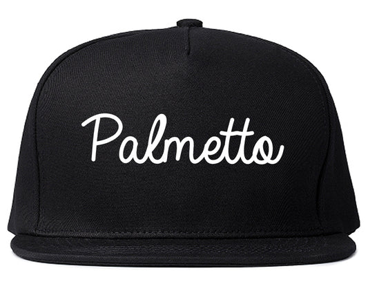 Palmetto Georgia GA Script Mens Snapback Hat Black