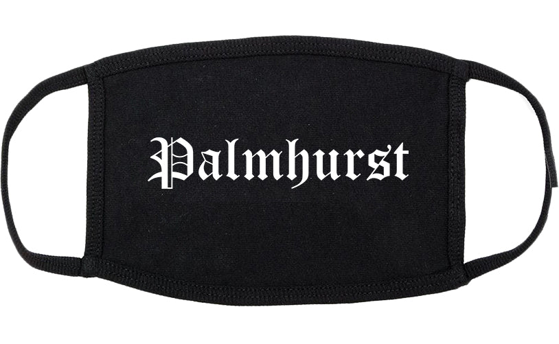 Palmhurst Texas TX Old English Cotton Face Mask Black