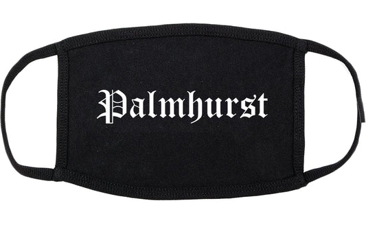 Palmhurst Texas TX Old English Cotton Face Mask Black