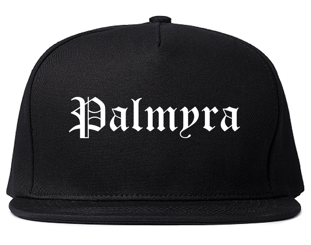 Palmyra New Jersey NJ Old English Mens Snapback Hat Black