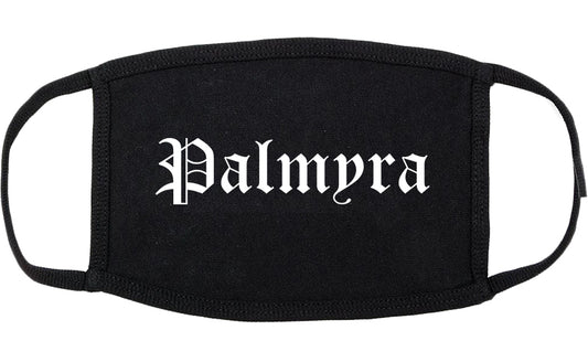 Palmyra Pennsylvania PA Old English Cotton Face Mask Black
