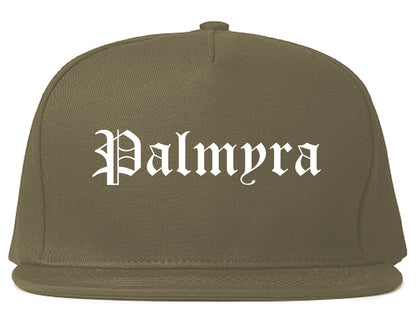 Palmyra Pennsylvania PA Old English Mens Snapback Hat Grey