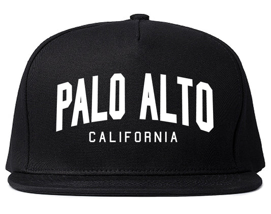 Palo Alto California Arch Mens Snapback Hat Black