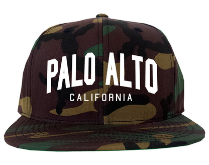 Palo Alto California Arch Mens Snapback Hat Camo