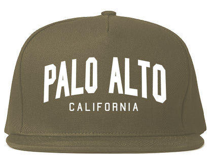 Palo Alto California Arch Mens Snapback Hat Grey