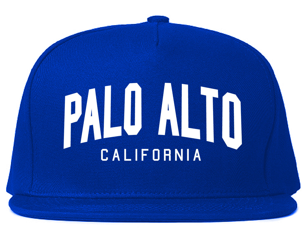 Palo Alto California Arch Mens Snapback Hat Royal Blue