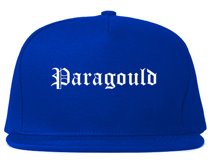 Paragould Arkansas AR Old English Mens Snapback Hat Royal Blue